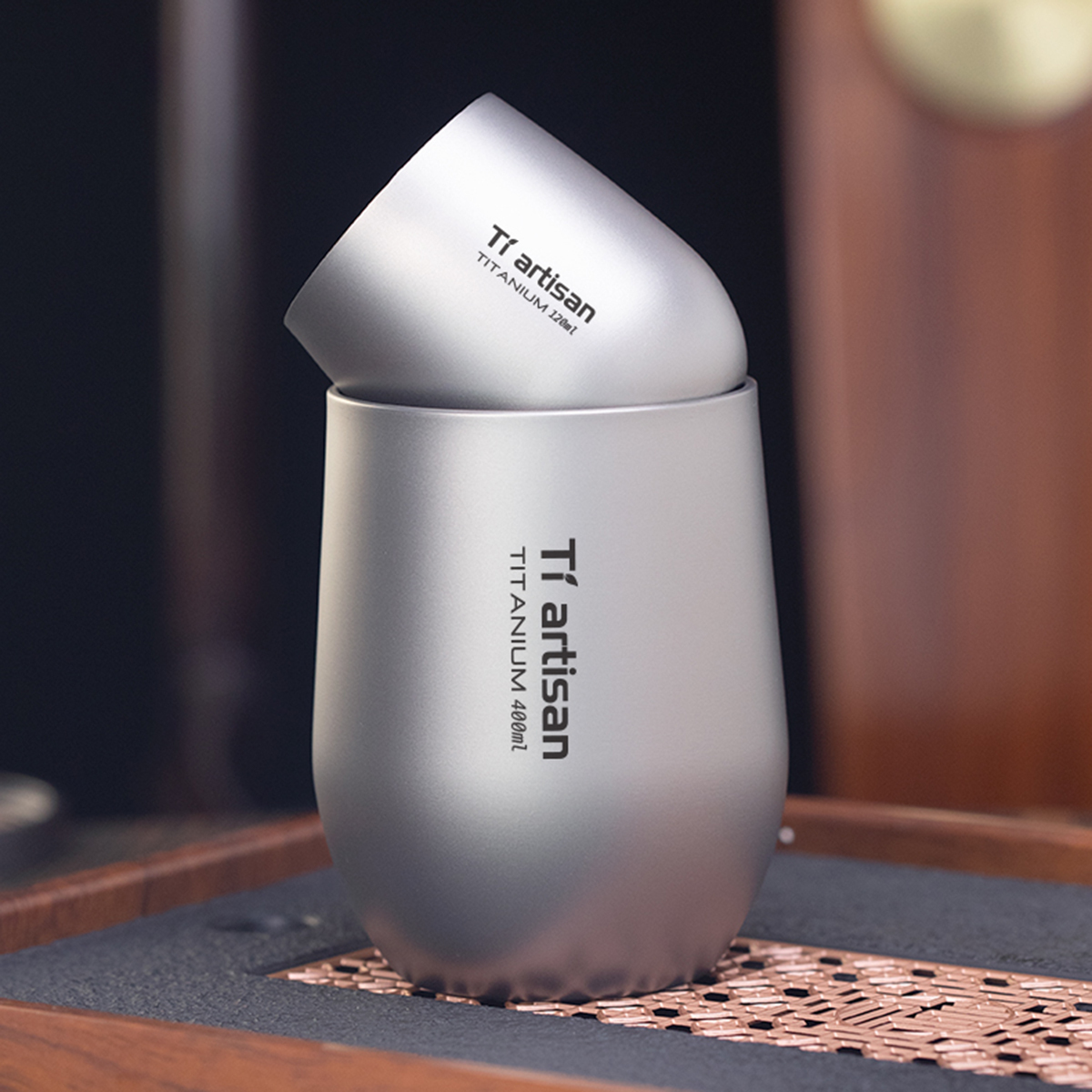 Titanium Double-Wall Cup-kiToolab