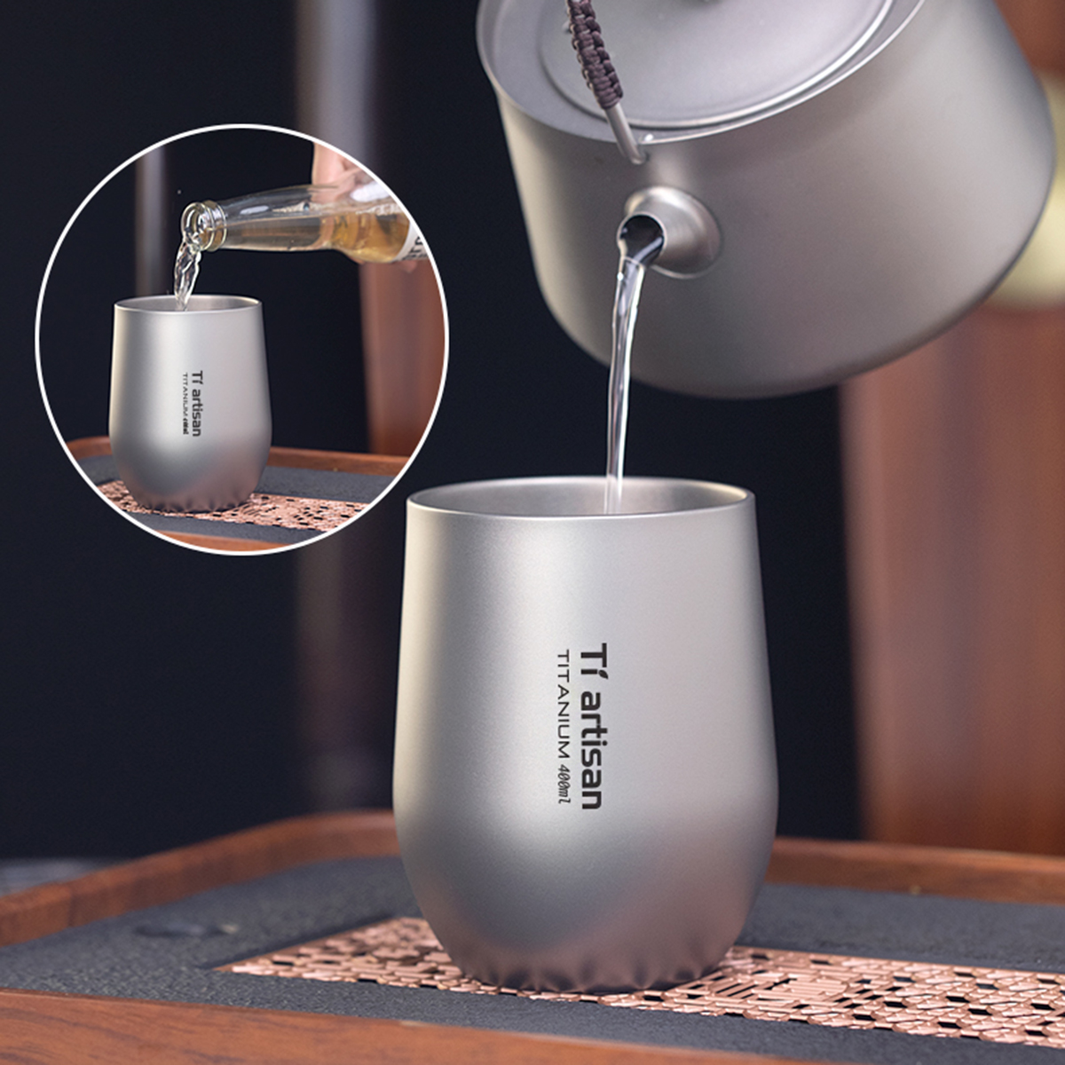 Titanium Double-Wall Cup-kiToolab