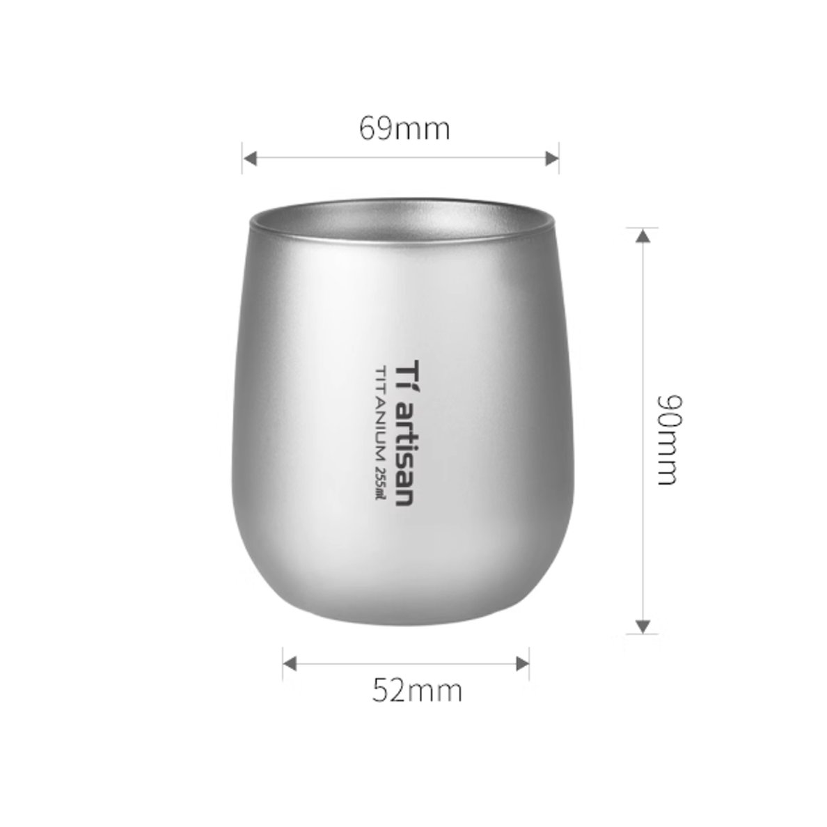 Titanium Double-Wall Cup-kiToolab