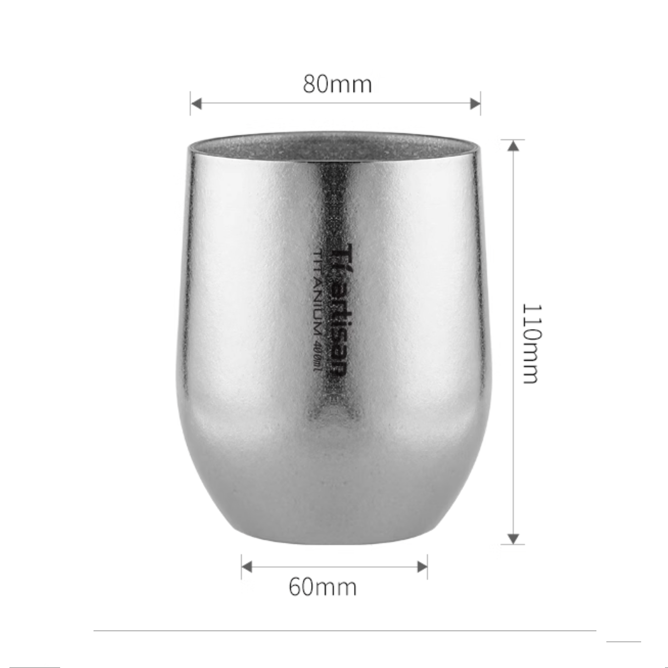 Titanium Double-Wall Cup-kiToolab