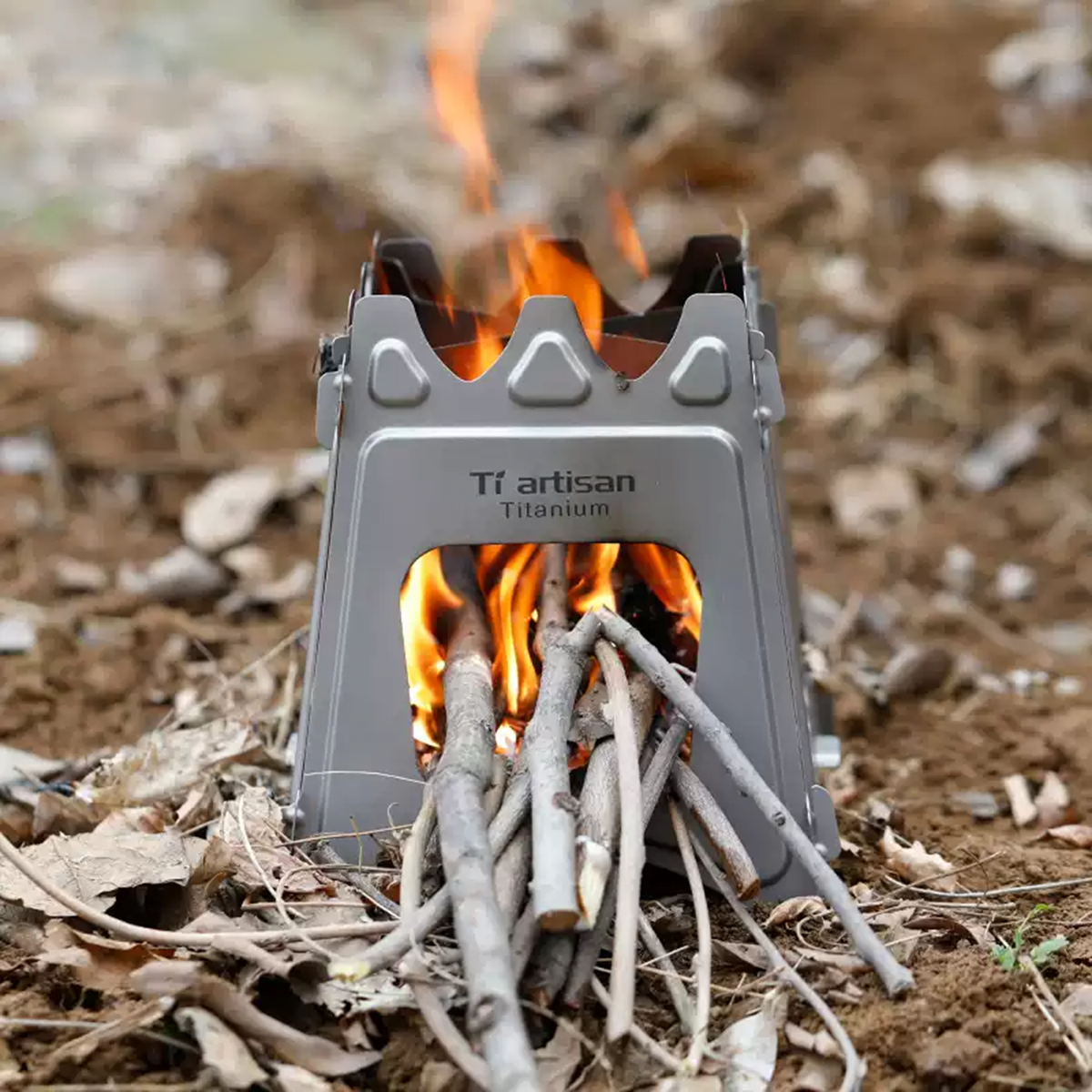 Titanium Fold-Flat Camp Stove-kiToolab