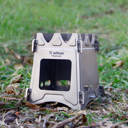 Titanium Fold-Flat Camp Stove-kiToolab