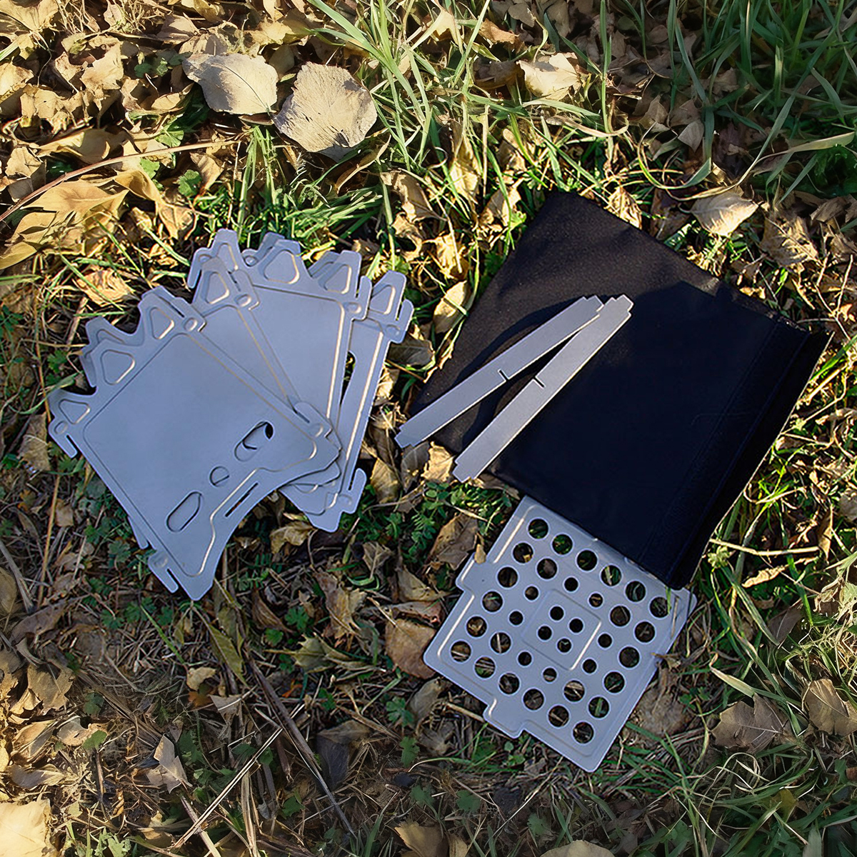 Titanium Fold-Flat Camp Stove-kiToolab