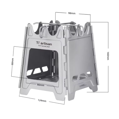 Titanium Fold-Flat Camp Stove-kiToolab