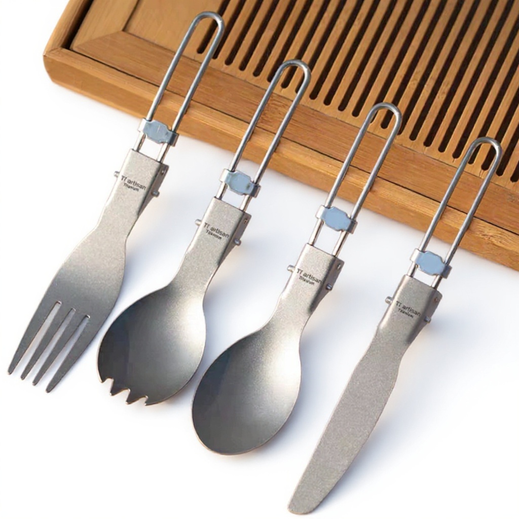 Titanium Folding Cutlery-kiToolab