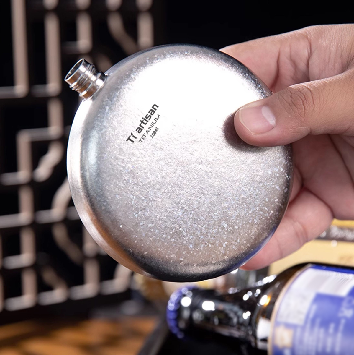 Titanium Hip Flask-kiToolab