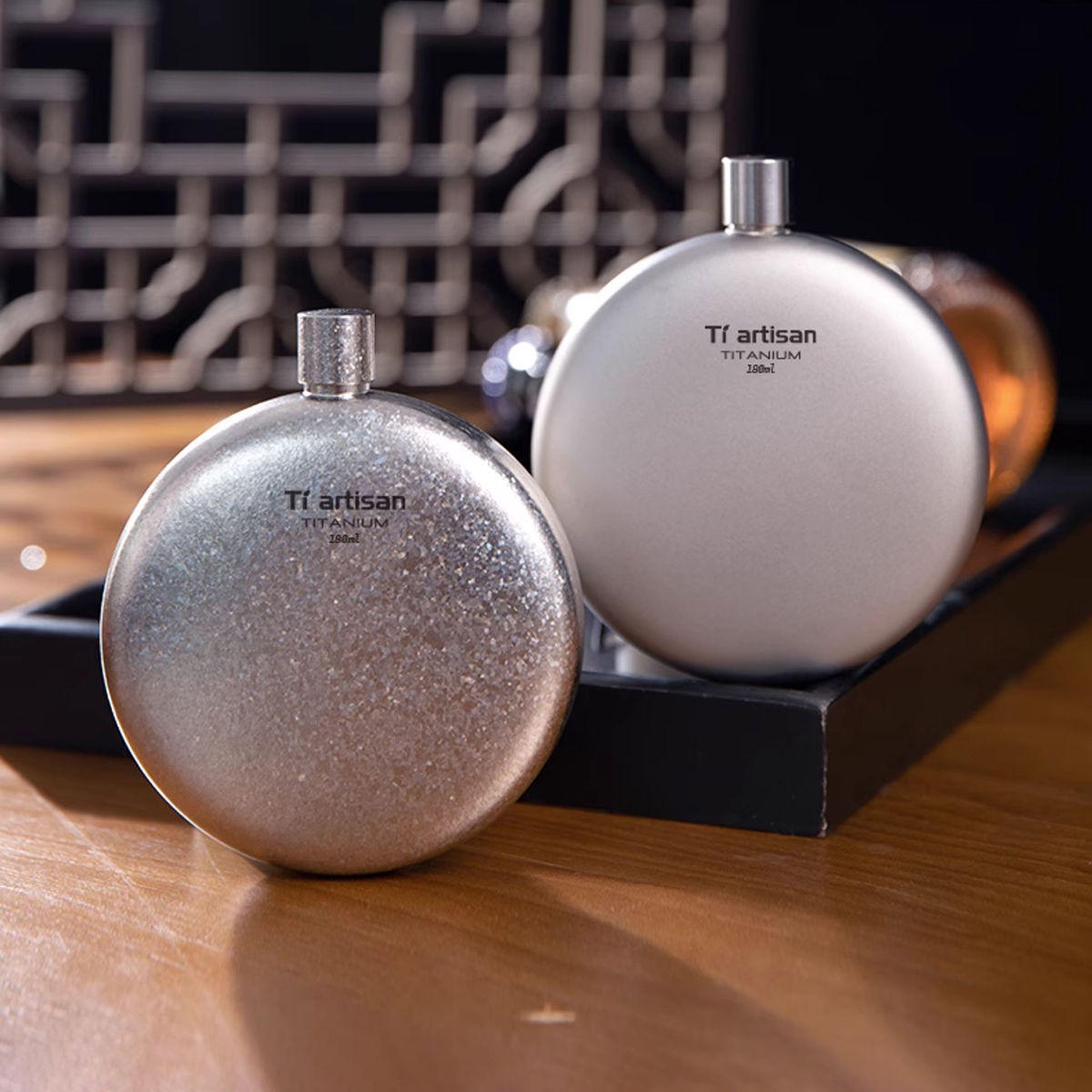 Titanium Hip Flask-kiToolab