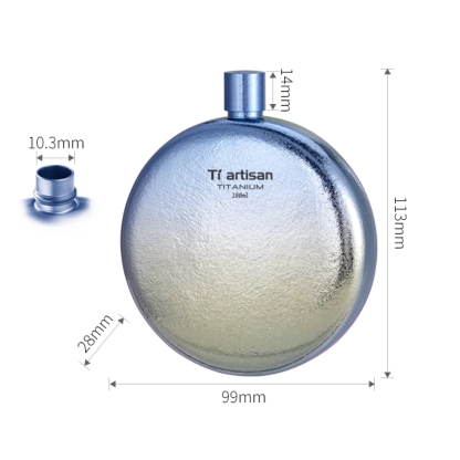 Titanium Hip Flask-kiToolab