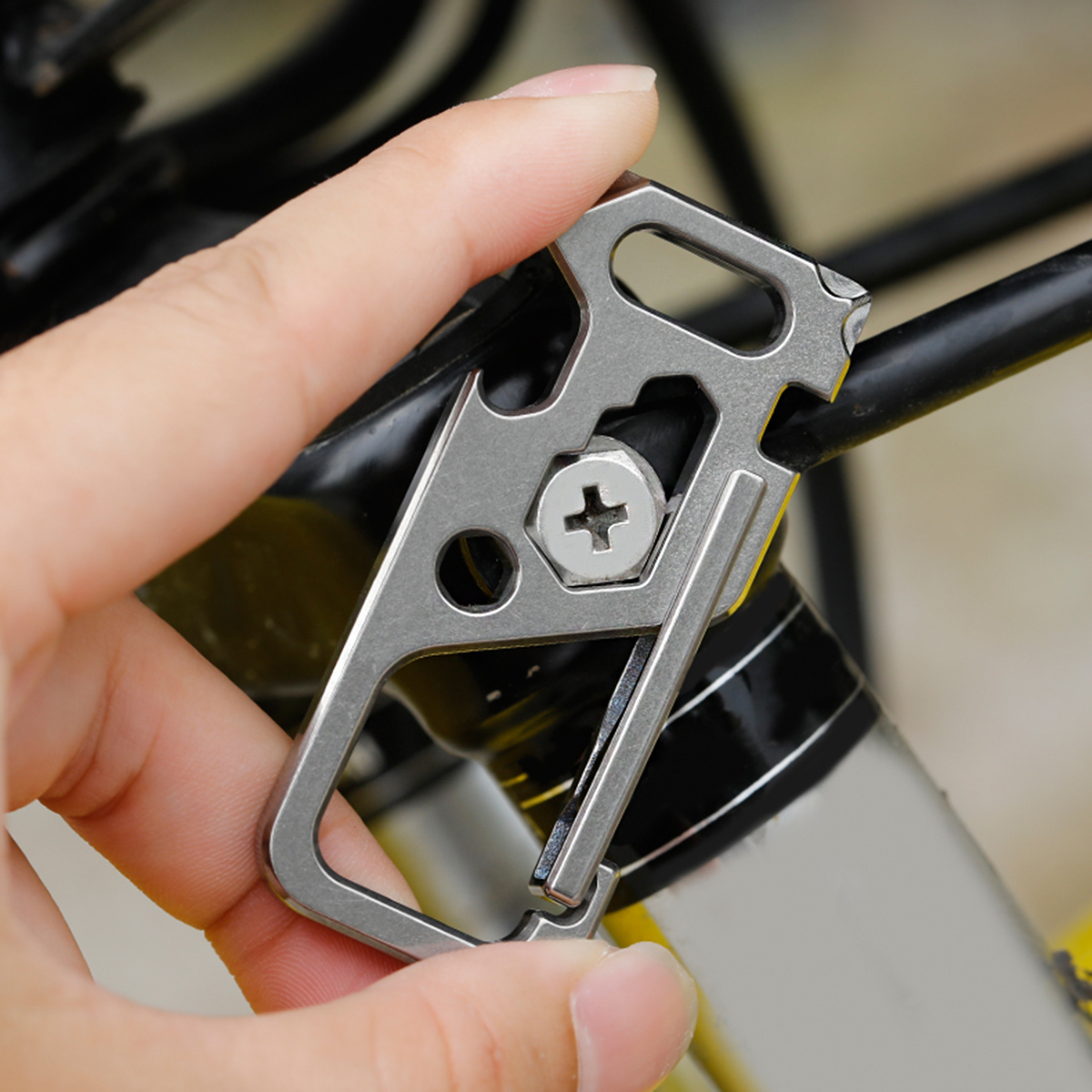 Titanium Multitool Carabiner-kiToolab