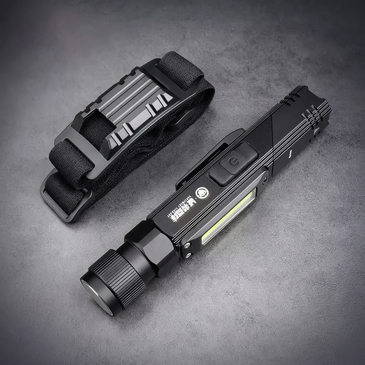 Magnetic & Rotatable L-Shaped Flashlight