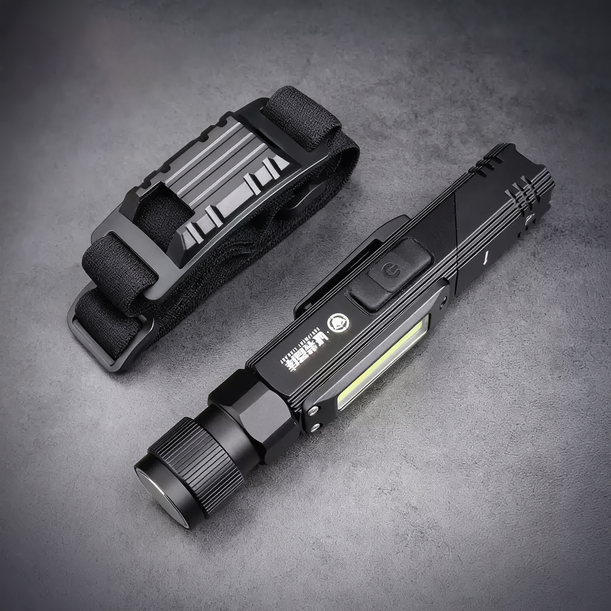 Magnetic & Rotatable L-Shaped Flashlight