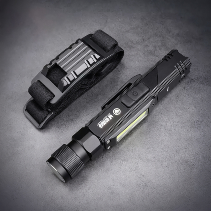 Magnetic & Rotatable L-Shaped Flashlight