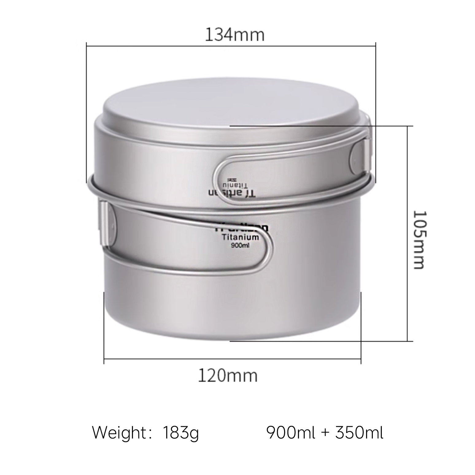 Titanium Camp Pot Set-kiToolab