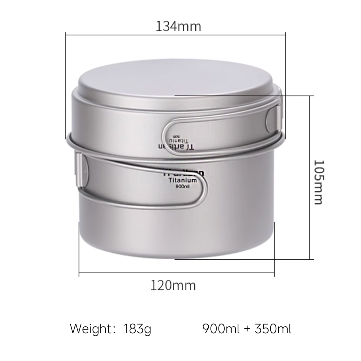 Titanium Camp Pot Set-kiToolab
