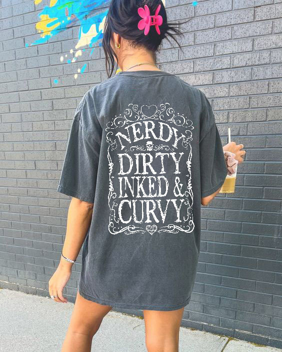 Nerdy Dirty Inked&Curvy T-shirt