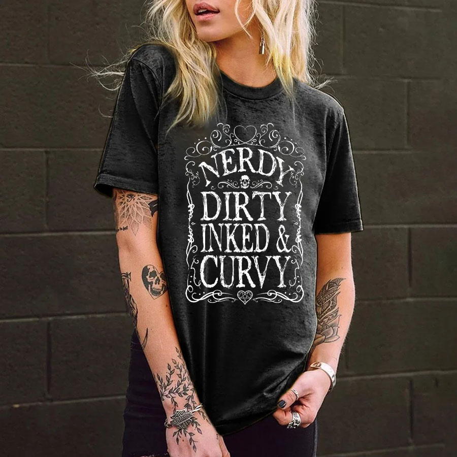 Nerdy Dirty Inked&Curvy T-shirt