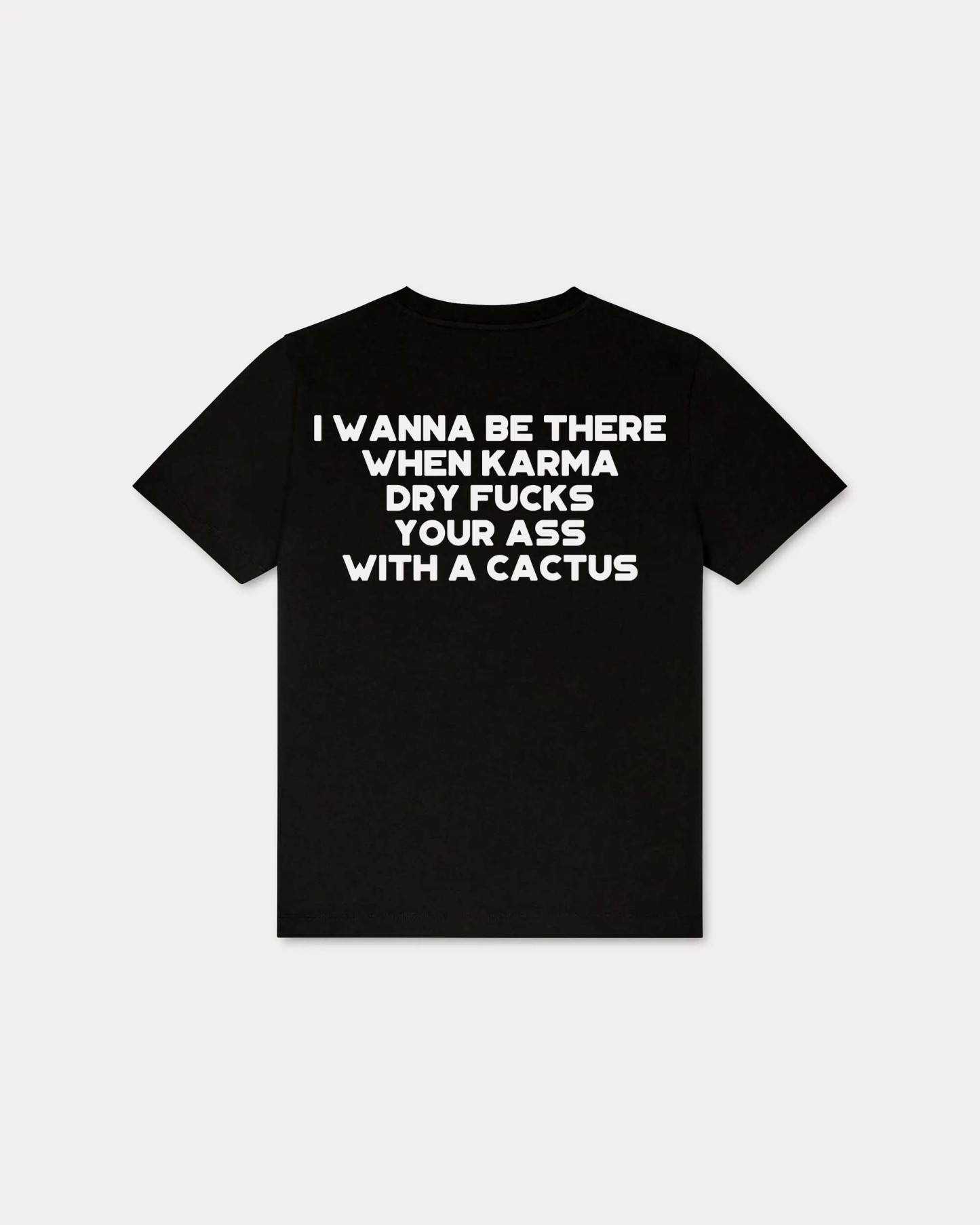 I Wanna Be There When Karma Dry Fucks Your Ass With A Cactus T-shirt