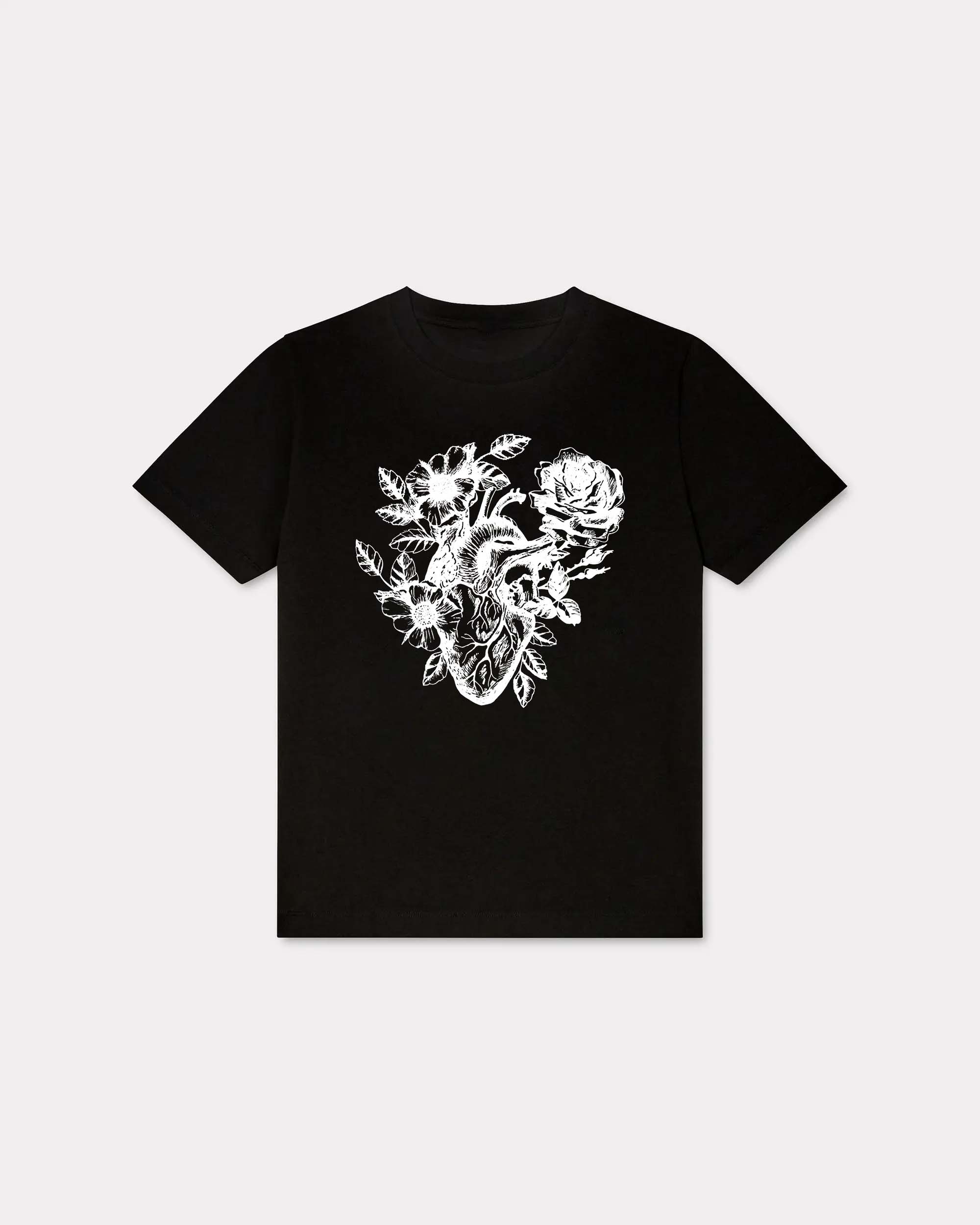 Heart Rose Print Women's T-shirt