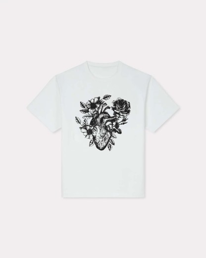 Heart Rose Print Women's T-shirt