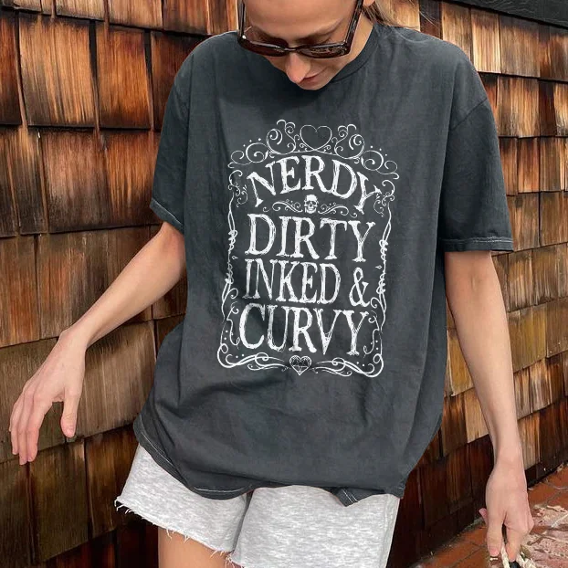 Nerdy Dirty Inked&Curvy T-shirt