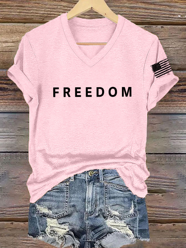 Women's Freedom Is Not Free R.I.P C.K Short Sleeve T-shirt