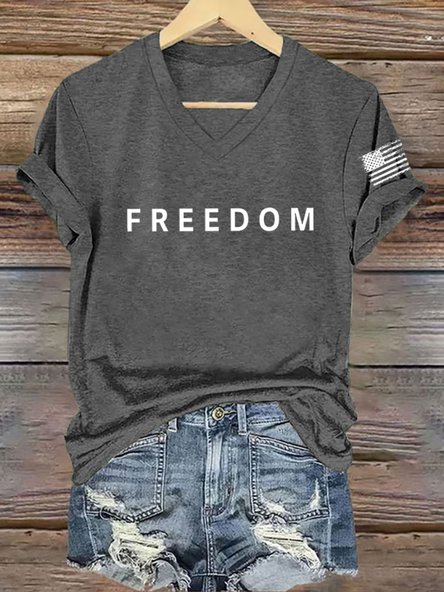 Women's Freedom Is Not Free R.I.P C.K Short Sleeve T-shirt