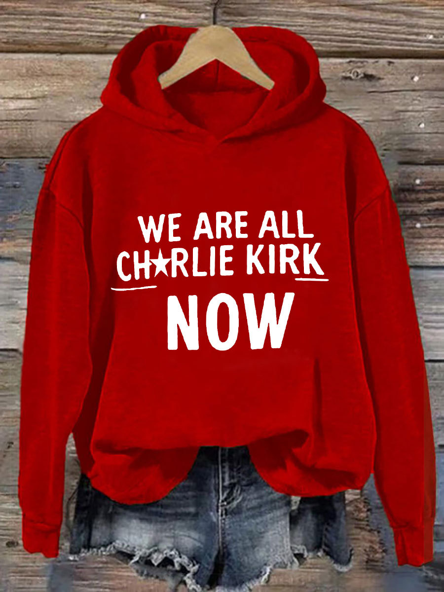 Women's Voice of Freedom Printed Casual Hoodie