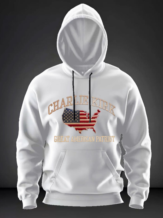Charlie Kirk: Great American Patriot Hoodie