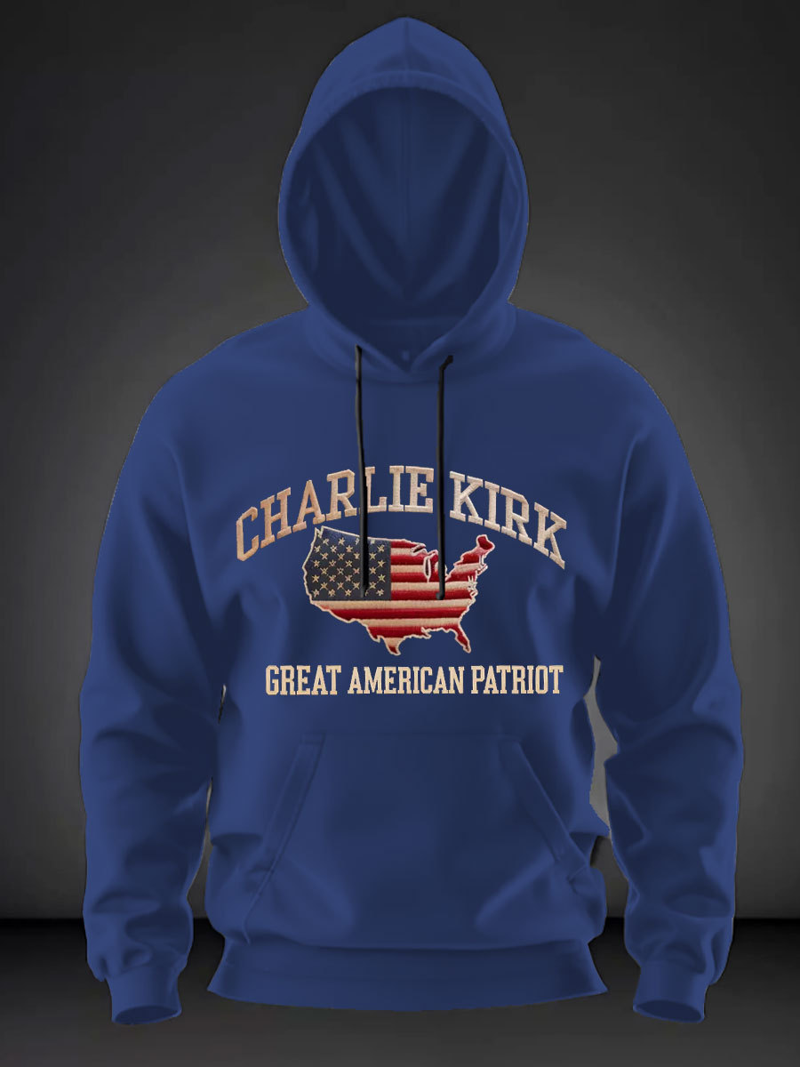 Charlie Kirk: Great American Patriot Hoodie