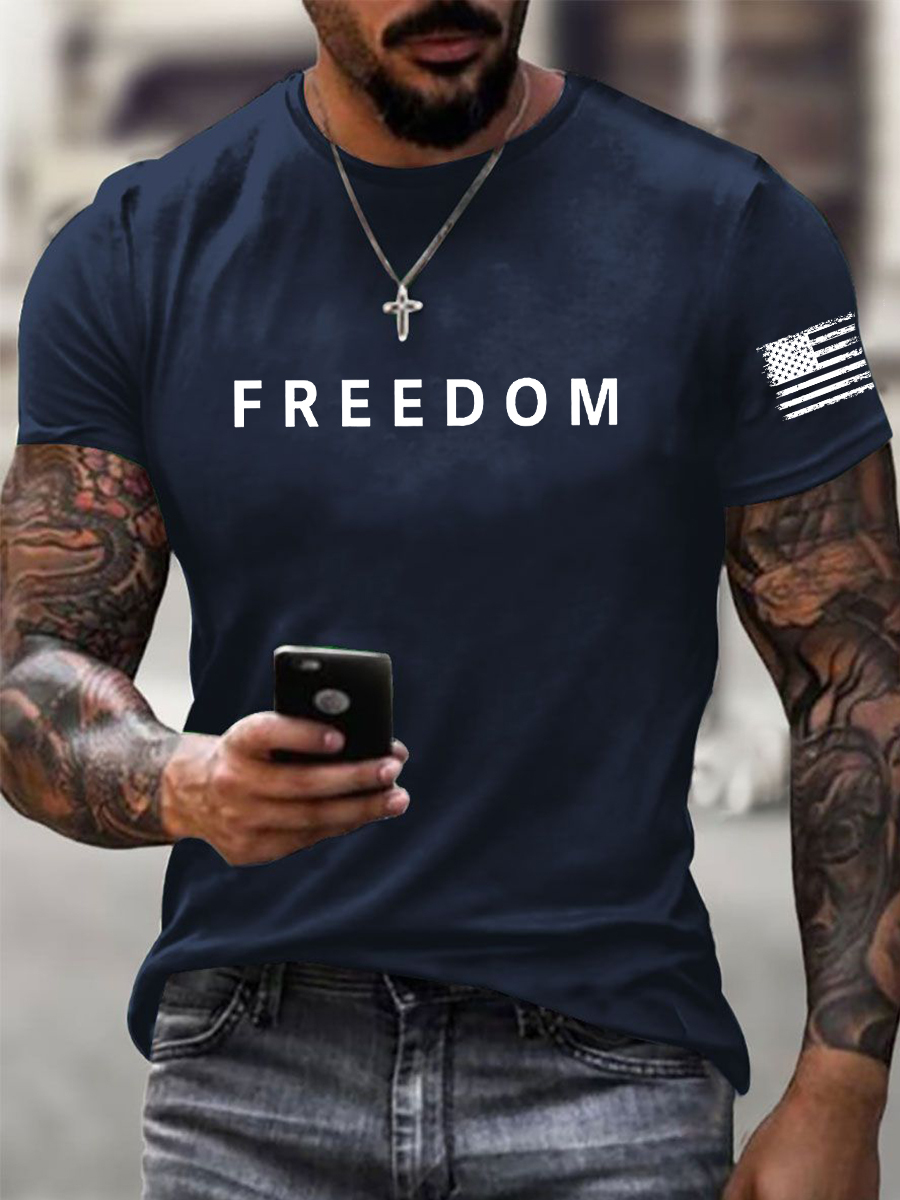 Men's Freedom Is Not Free R.I.P C.K Short Sleeve T-shirt