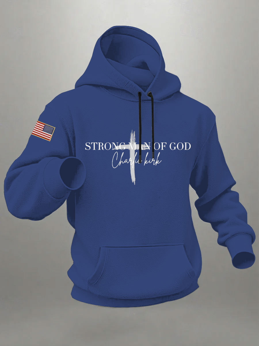 Strong Man of God - Charlie Kirk Hoodie