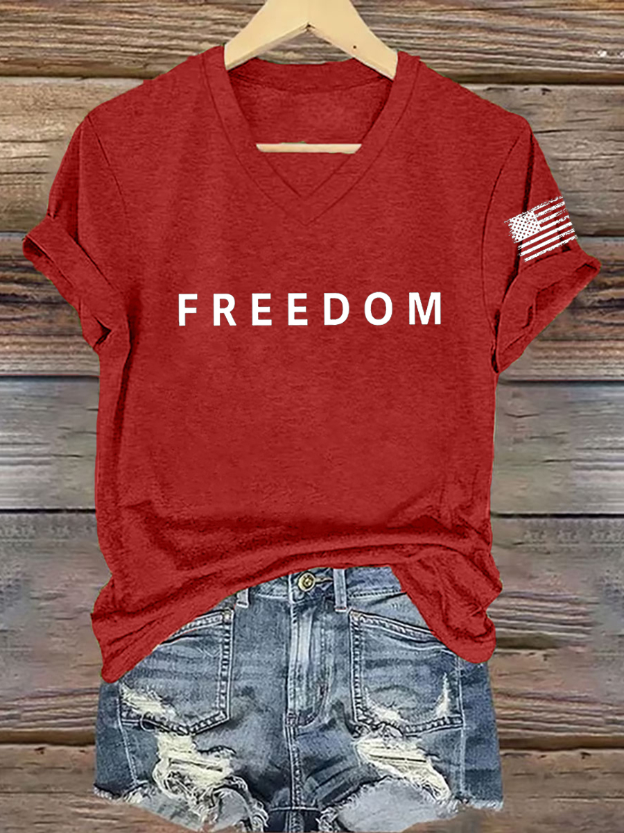 Women's Freedom Is Not Free R.I.P C.K Short Sleeve T-shirt