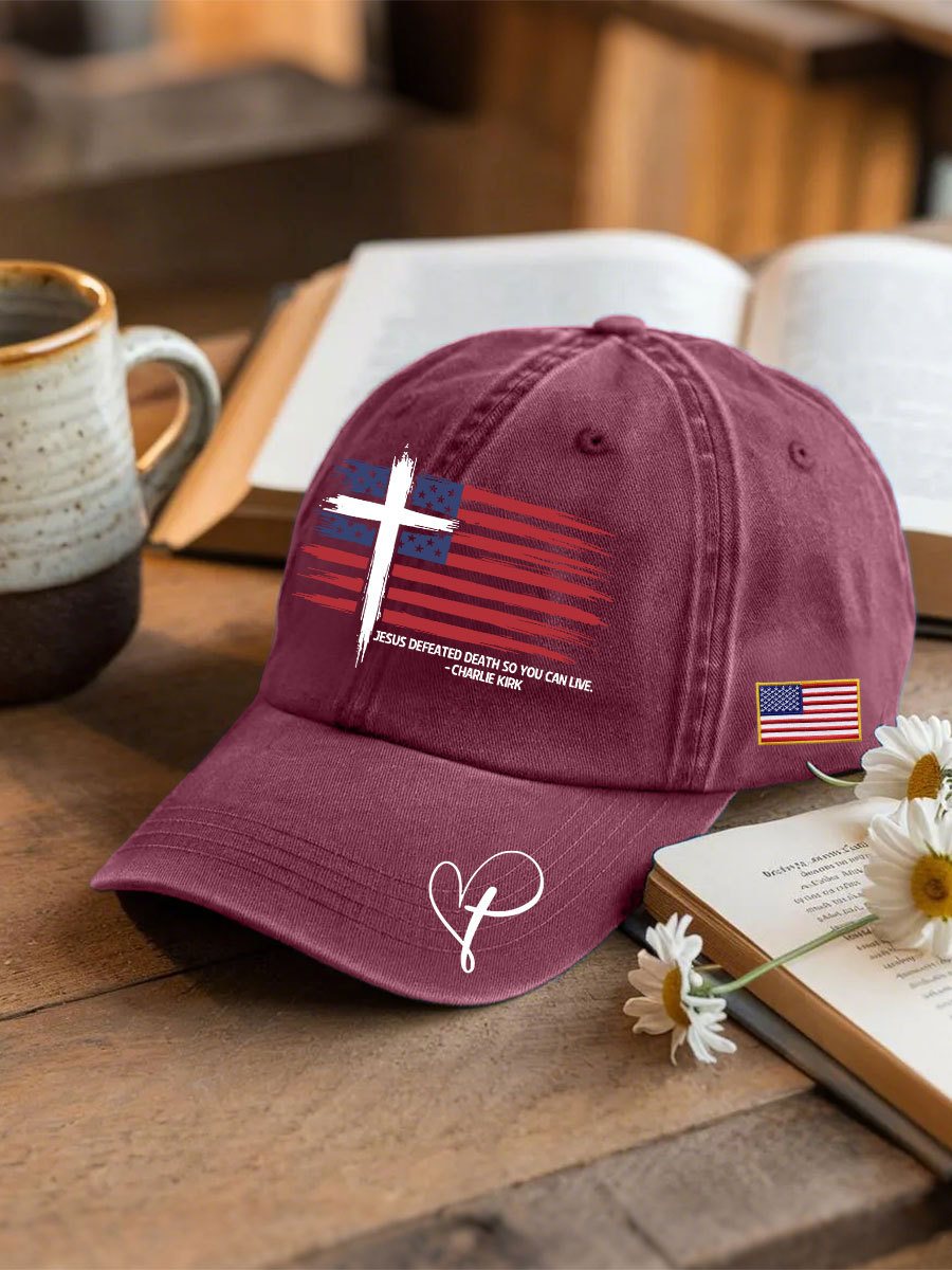 Jesus defeated death so you can live neutral hats