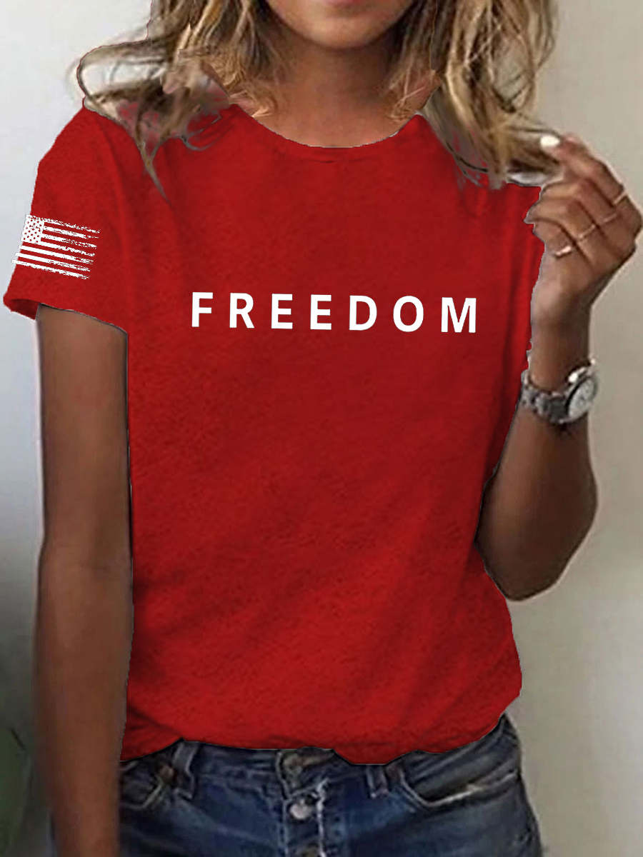 Women's Freedom Is Not Free R.I.P C.K Short Sleeve T-Shirt