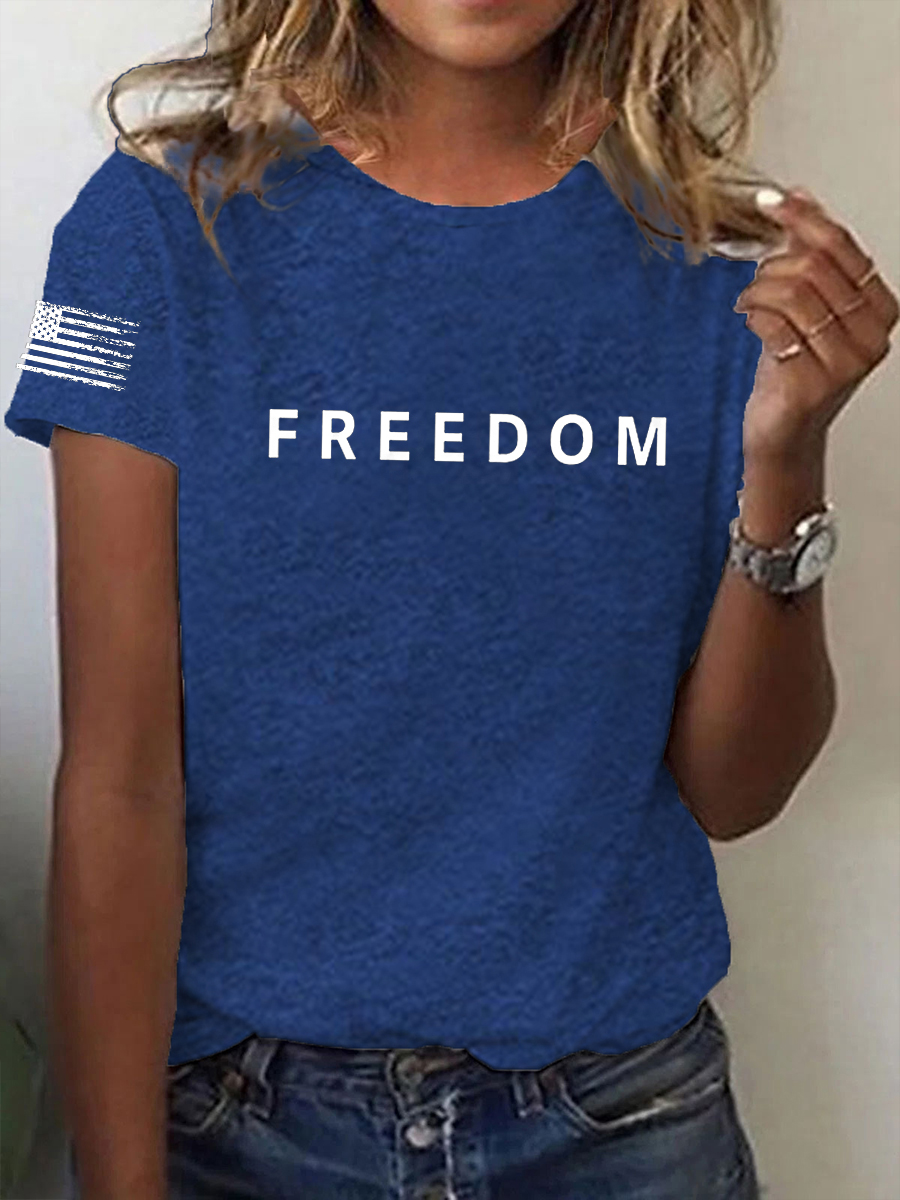 Women's Freedom Is Not Free R.I.P C.K Short Sleeve T-Shirt