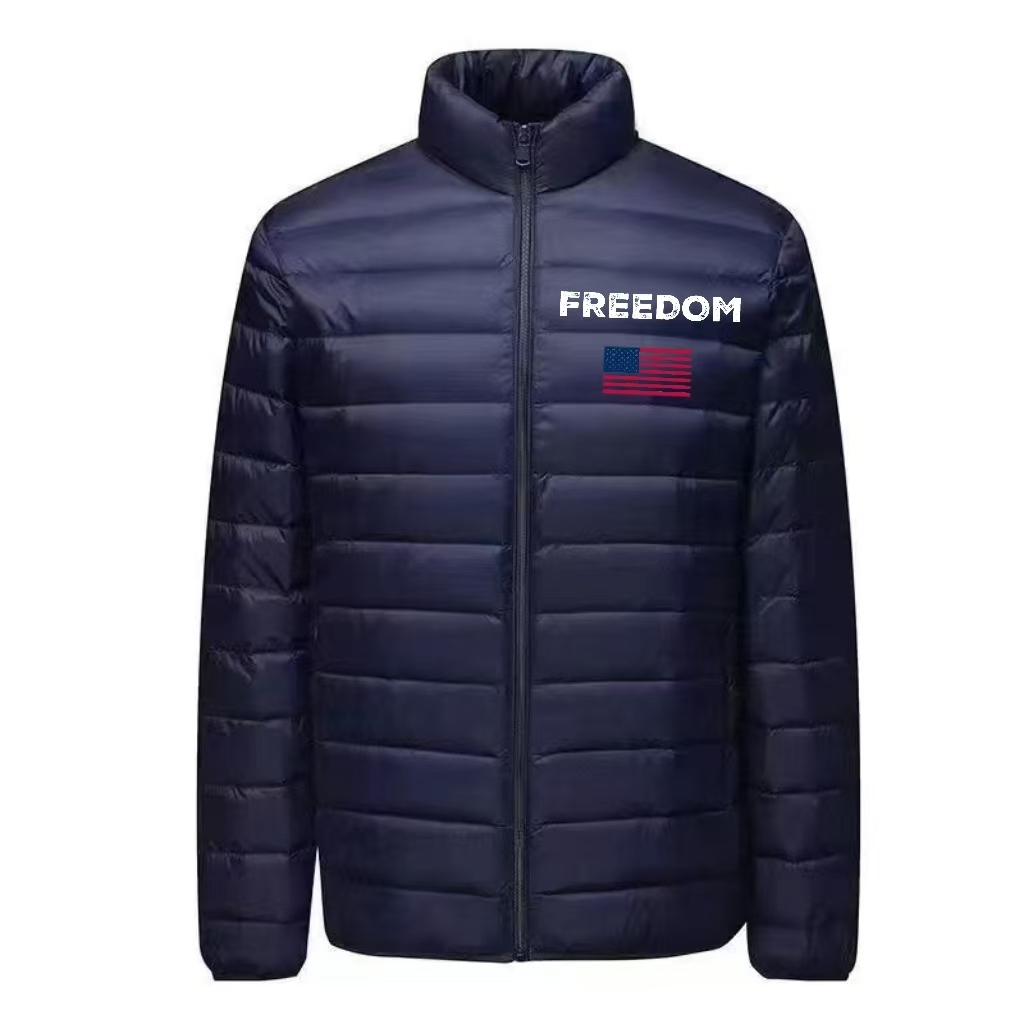 Freedom USA Flag Lightweight Puffer Jacket