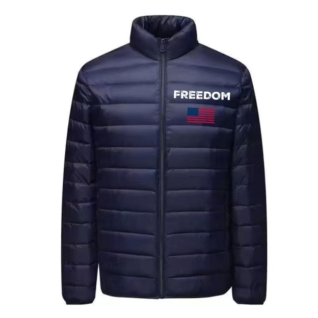 Freedom USA Flag Lightweight Puffer Jacket