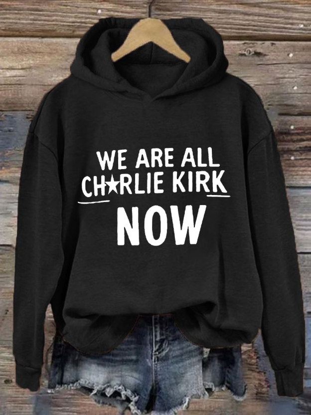 Women's Voice of Freedom Printed Casual Hoodie