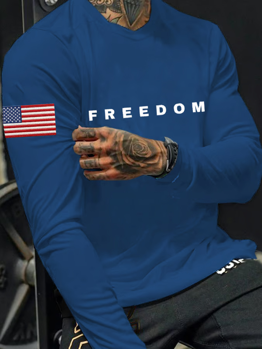 Men's Freedom Is Not Free R.I.P C.K Long Sleeve  T-shirt