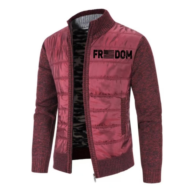 Men's Freedom Knit-Sleeve Hybrid Puffer Jacket