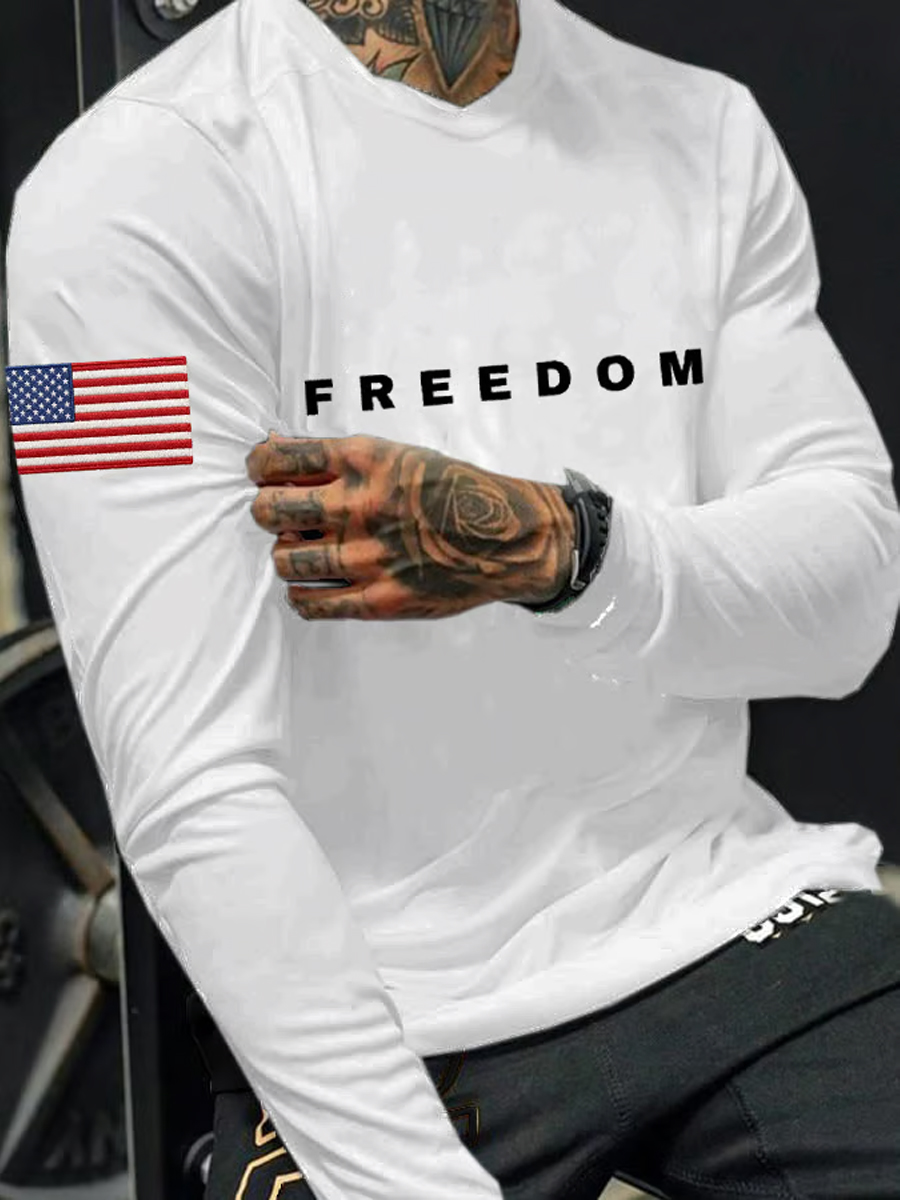 Men's Freedom Is Not Free R.I.P C.K Long Sleeve  T-shirt