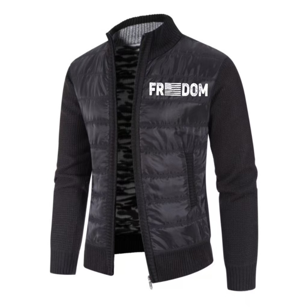 Men's Freedom Knit-Sleeve Hybrid Puffer Jacket