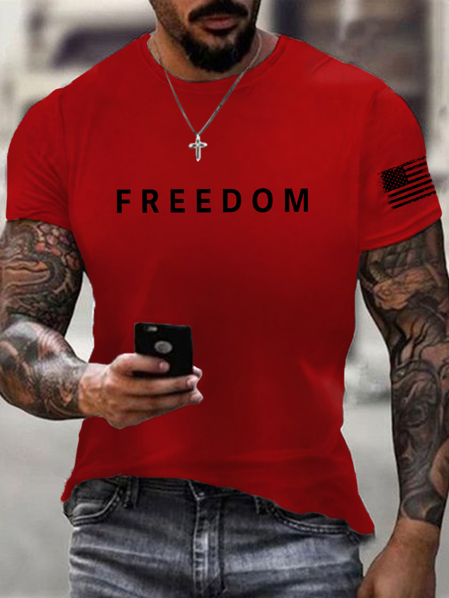 Men's Freedom Is Not Free R.I.P C.K Short Sleeve T-shirt