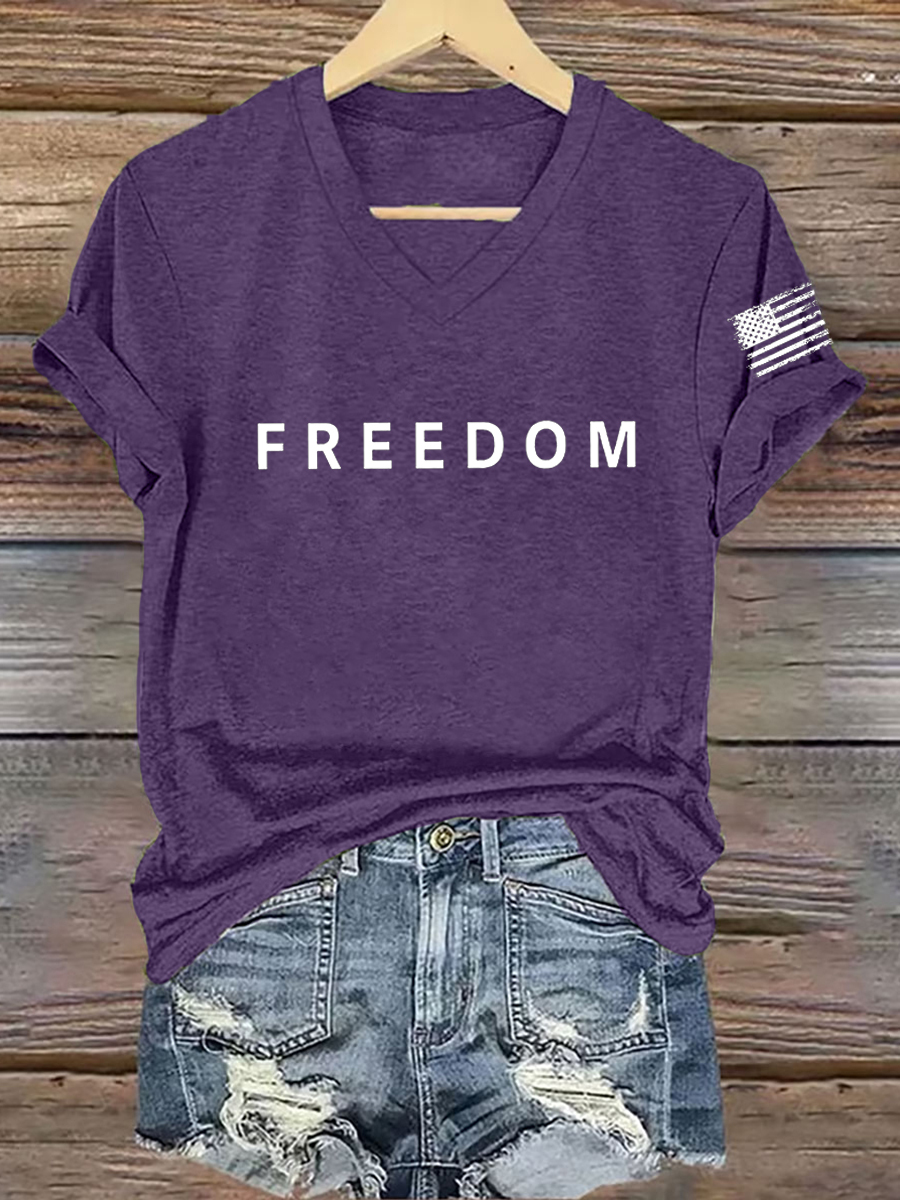 Women's Freedom Is Not Free R.I.P C.K Short Sleeve T-shirt