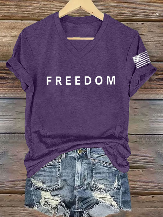 Women's Freedom Is Not Free R.I.P C.K Short Sleeve T-shirt