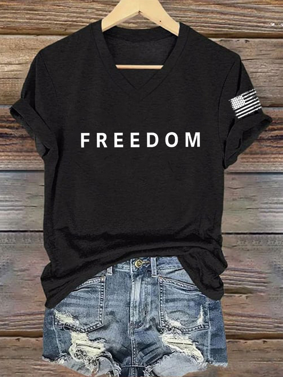 Women's Freedom Is Not Free R.I.P C.K Short Sleeve T-shirt