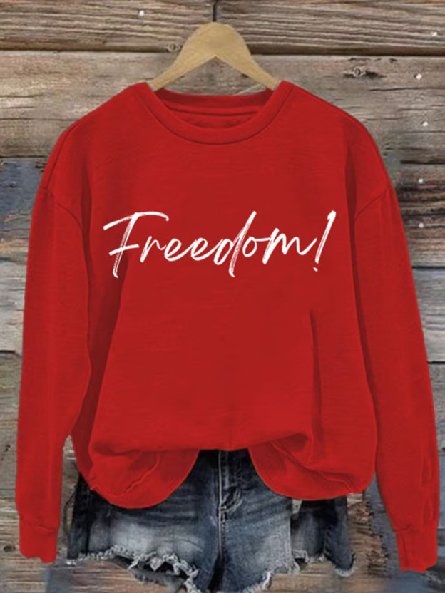 Women's Hot Events Printed Crew Neck Sweatshirt