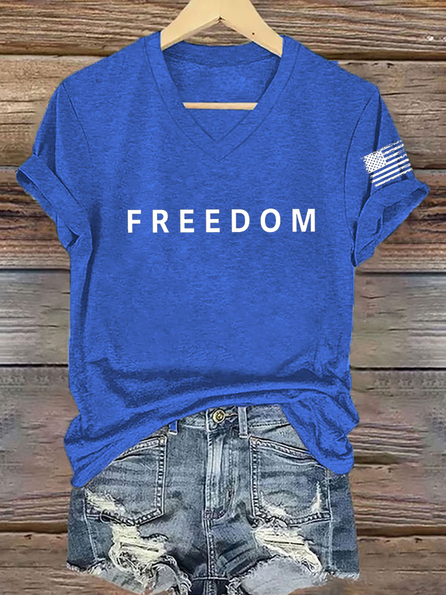 Women's Freedom Is Not Free R.I.P C.K Short Sleeve T-shirt