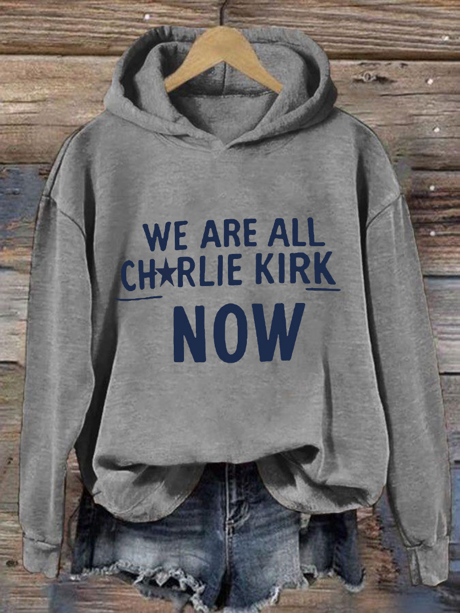 Women's Voice of Freedom Printed Casual Hoodie