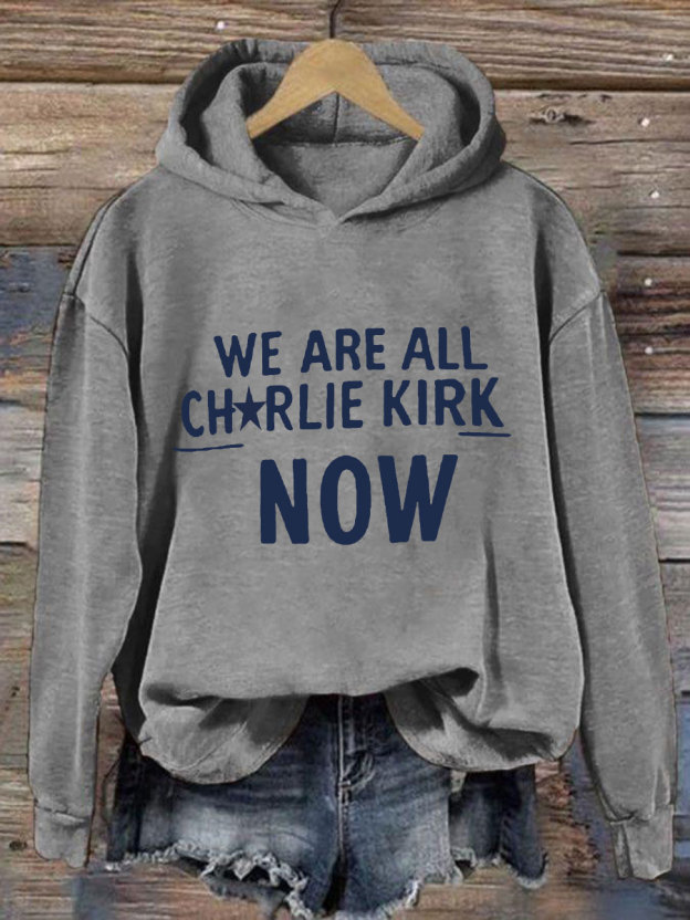 Women's Voice of Freedom Printed Casual Hoodie